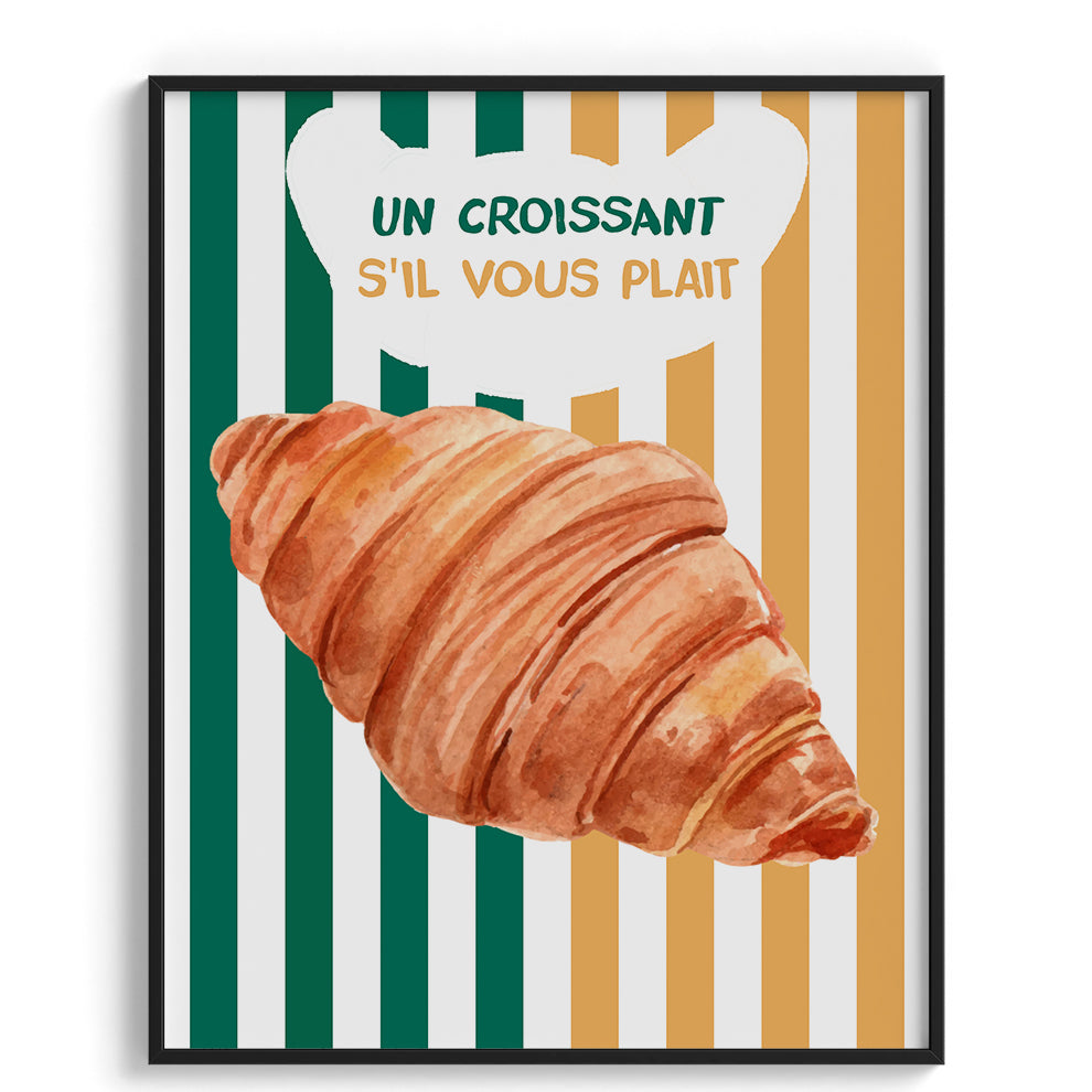Un Croissant S Il Vous Plait Wall Art Painting