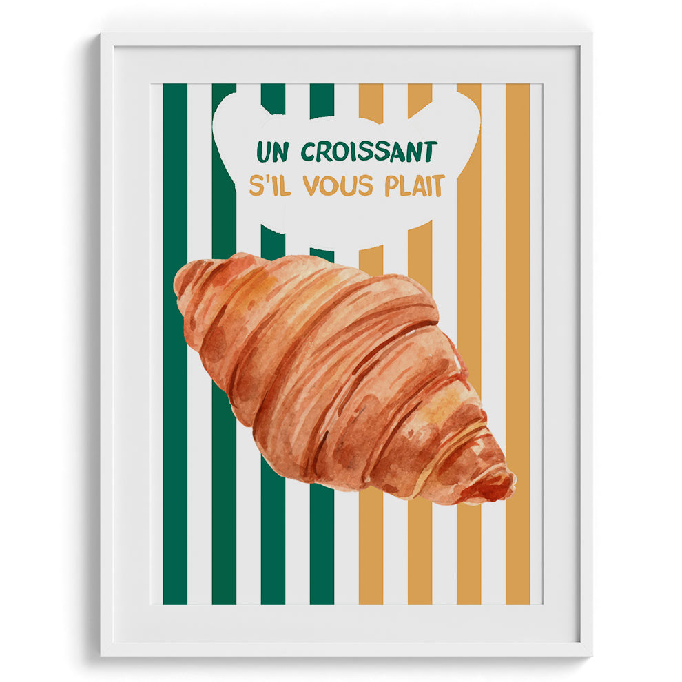 Un Croissant S Il Vous Plait Wall Art Painting