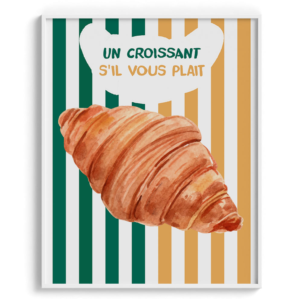 Un Croissant S Il Vous Plait Wall Art Painting