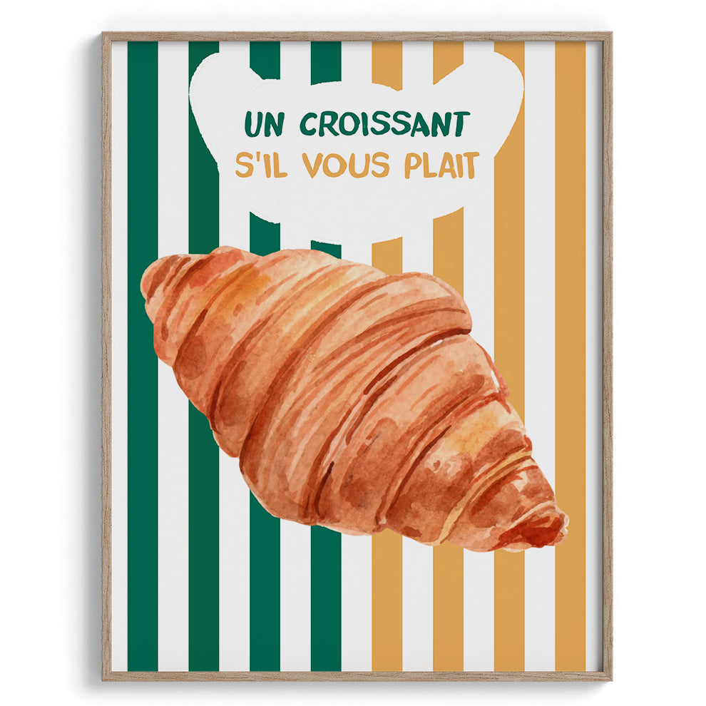 Un Croissant S Il Vous Plait Wall Art Painting
