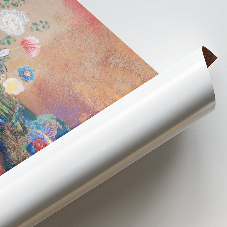 Vibrant Bouquet in Blue Vase