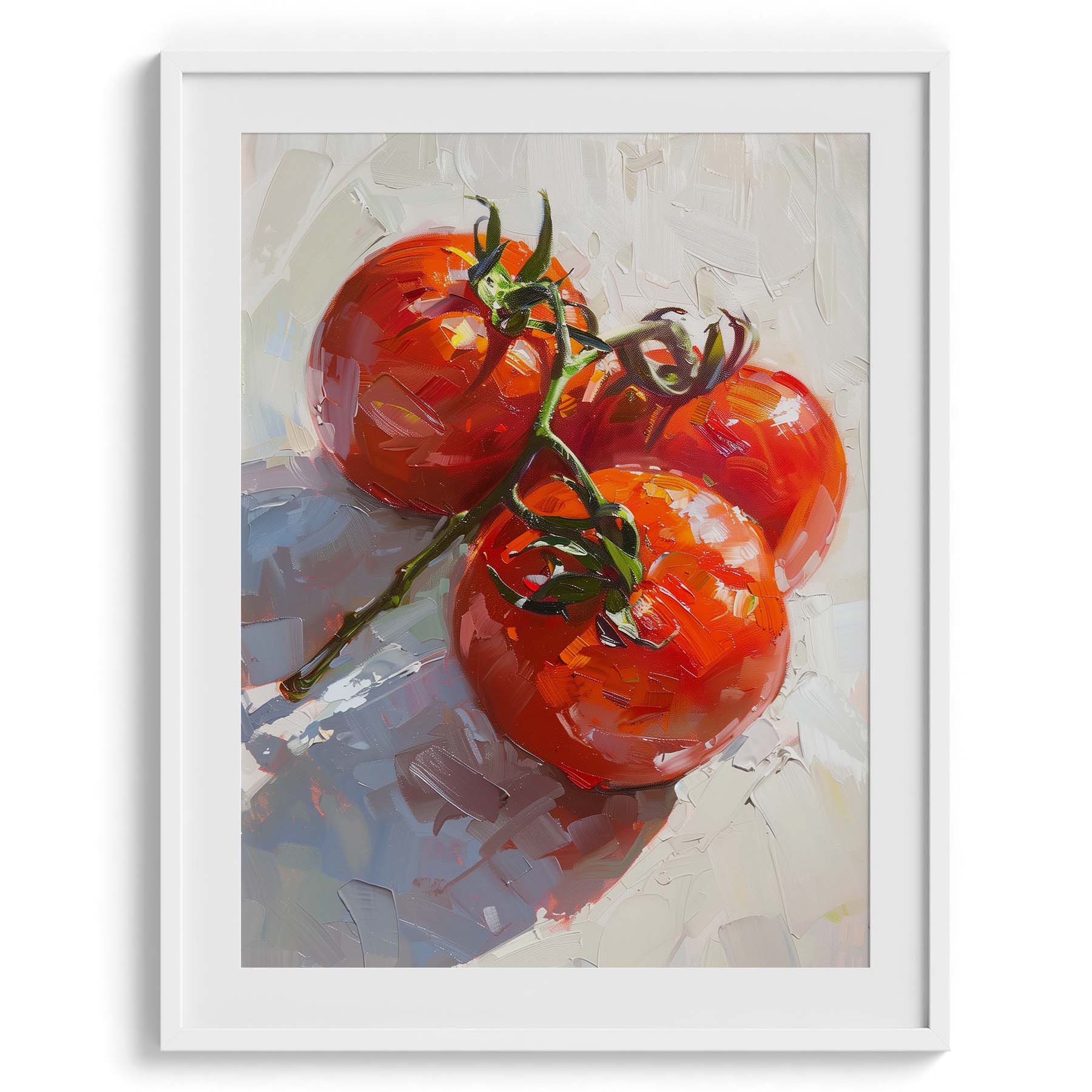 Vine Ripened Tomatoes Framed Art For Wall