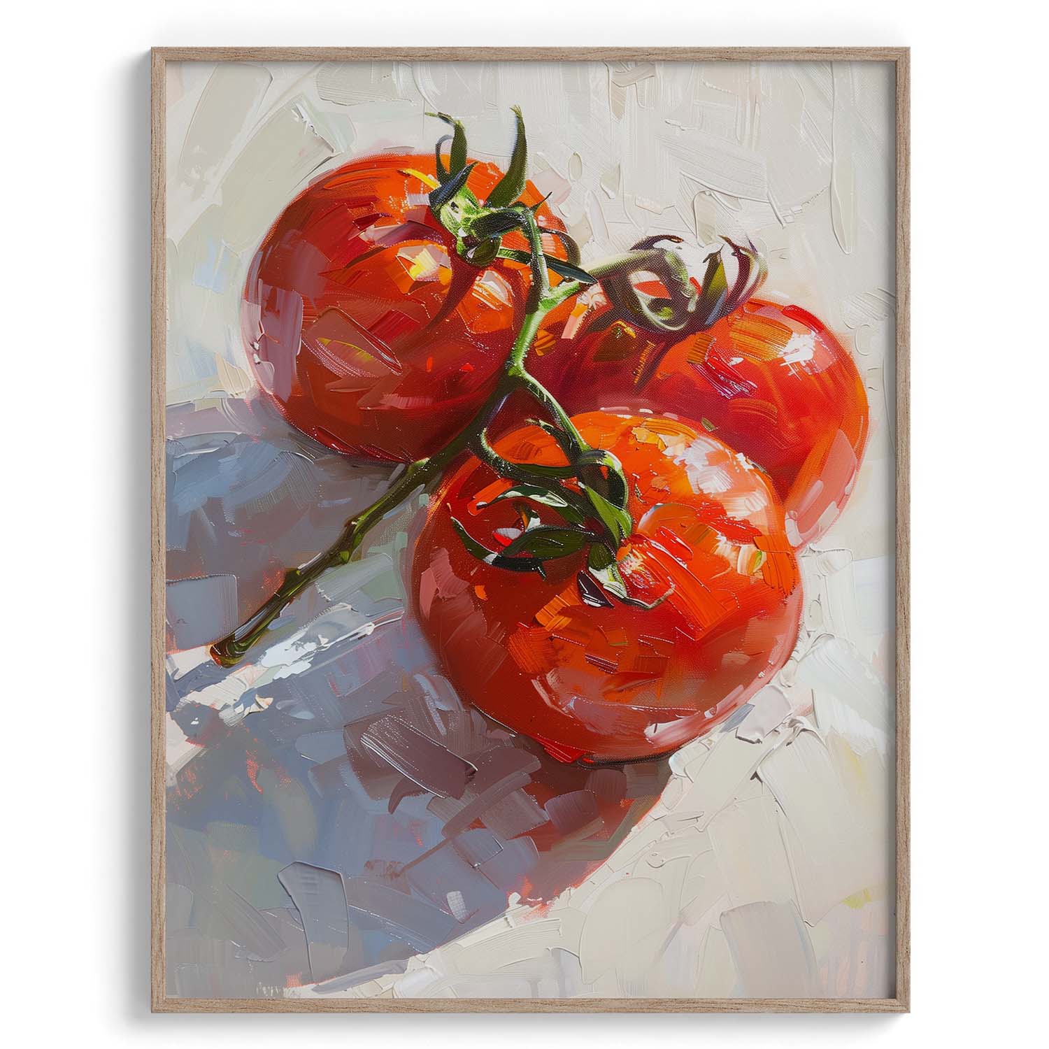 Vine Ripened Tomatoes Framed Art For Wall