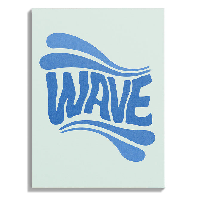 Wave Retro Typography Poster