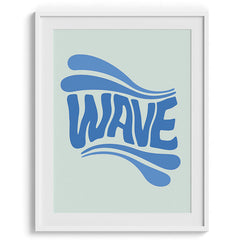Wave Retro Typography Poster