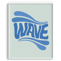Wave Retro Typography Poster