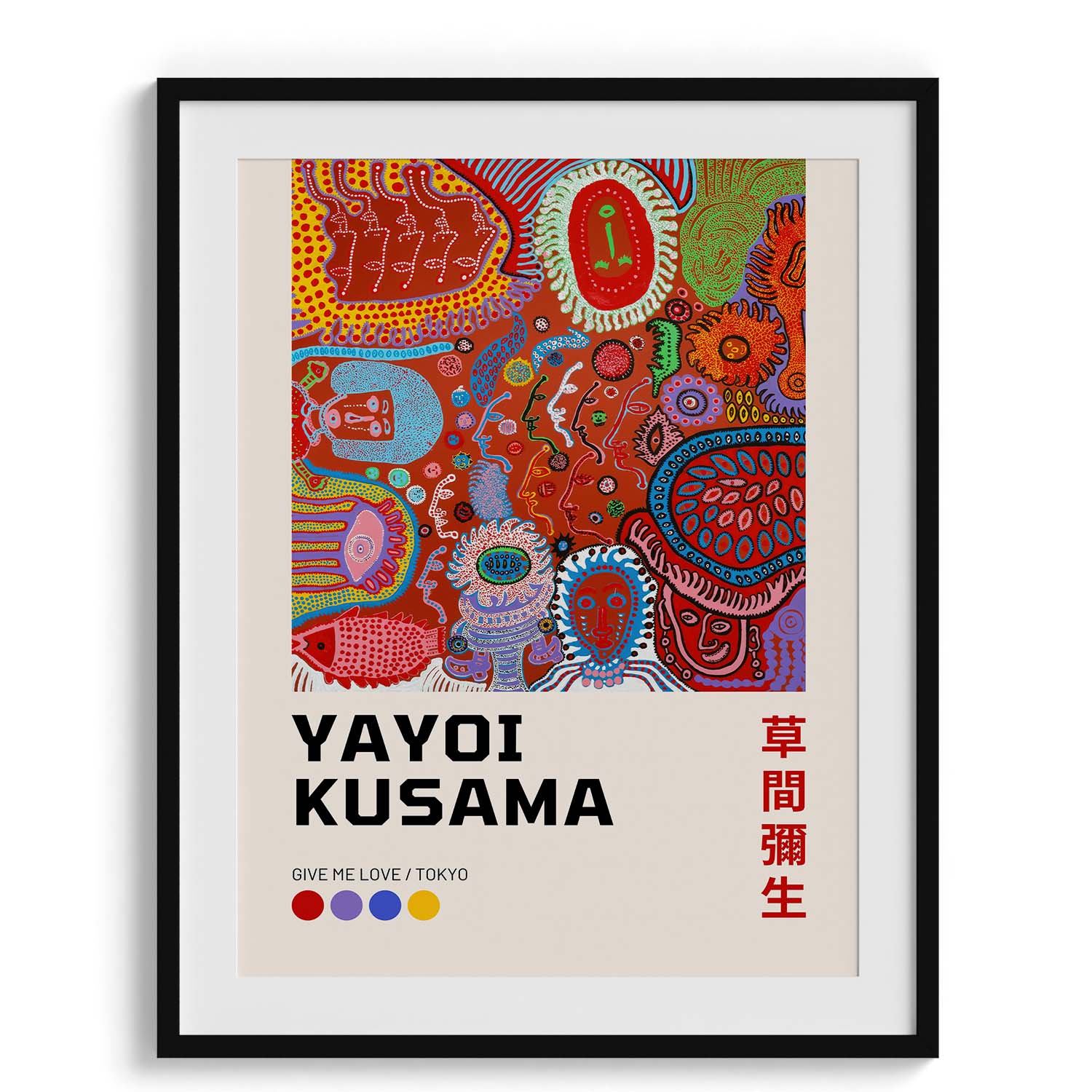 Yayoi Kusama Inspired Pop Art