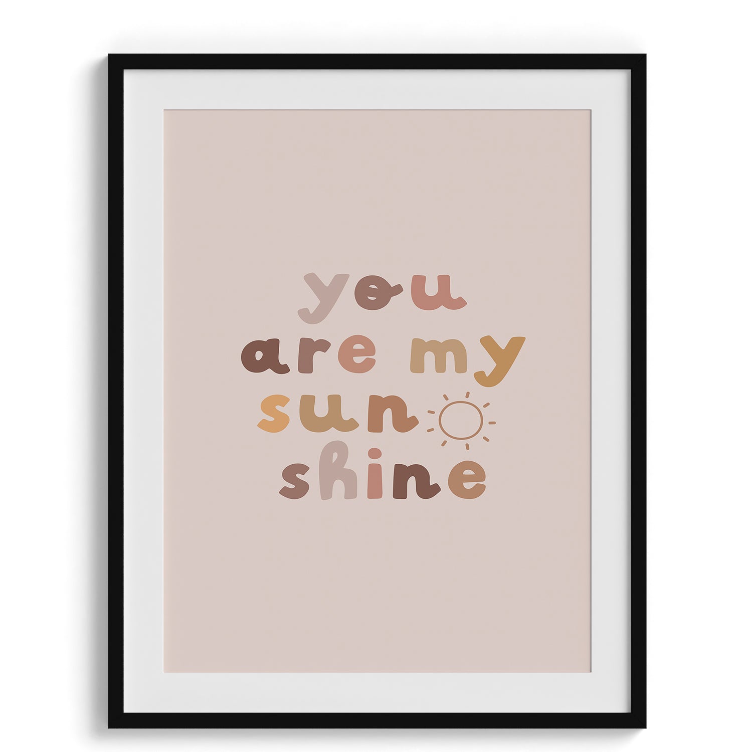 You Are My Sunshine Nursery Print