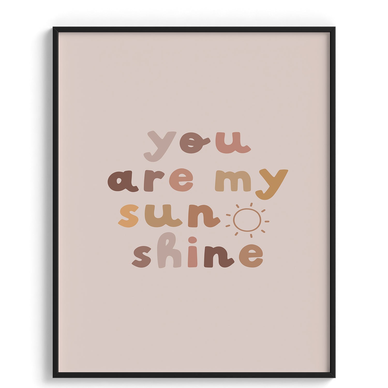 You Are My Sunshine Nursery Print