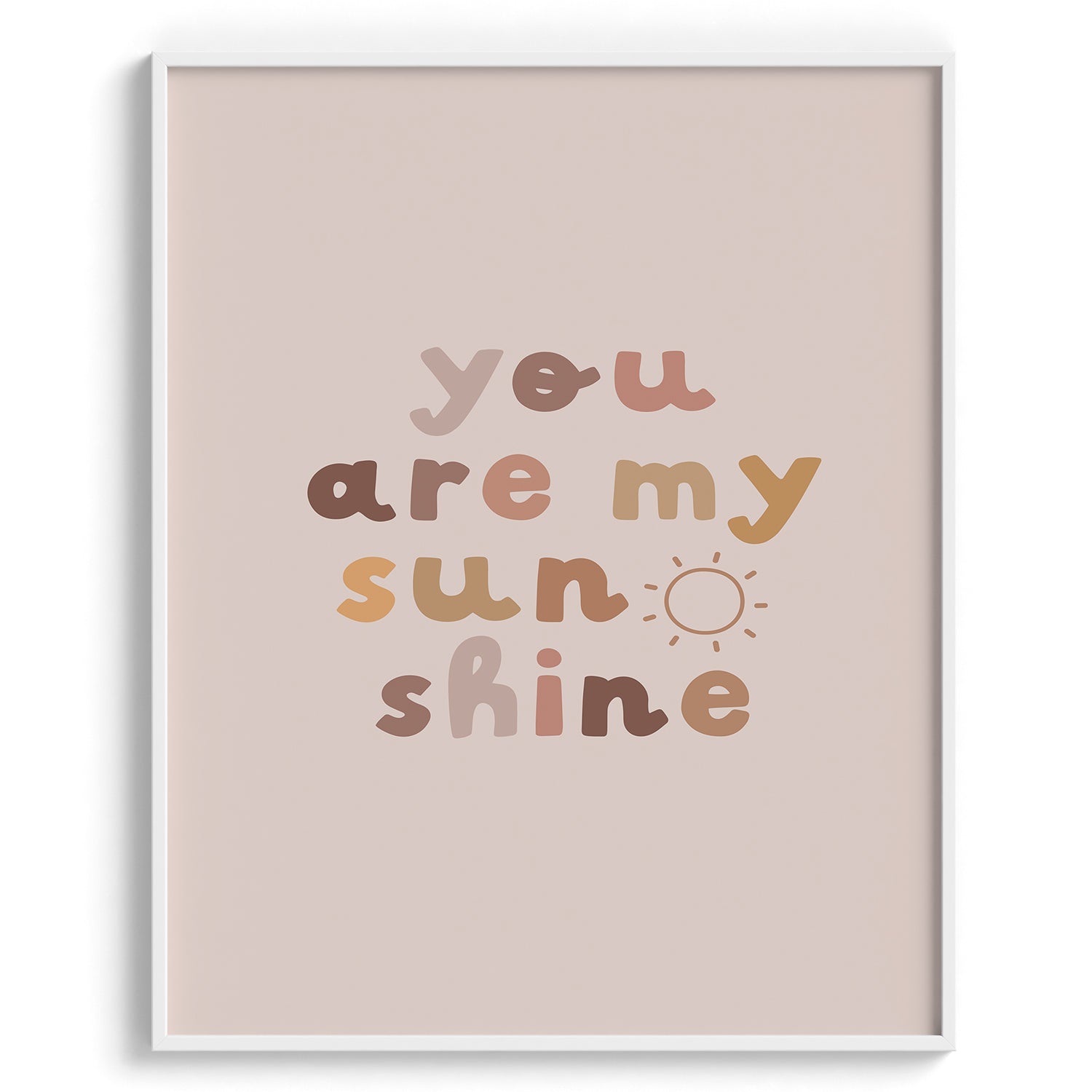 You Are My Sunshine Nursery Print