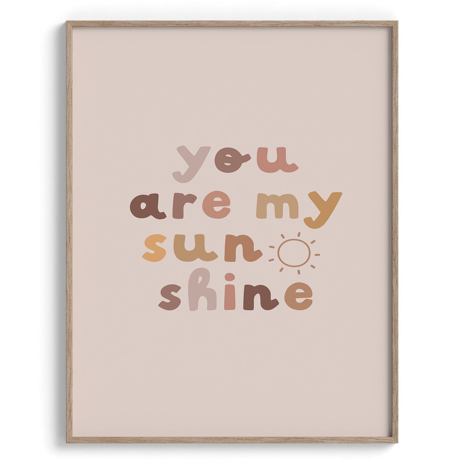 You Are My Sunshine Nursery Print
